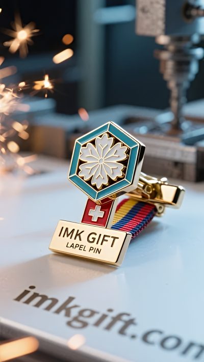 in982-Edelweiss-und-Kreuz-Schweizer-Spirit-in-einer-Krawattenklammer